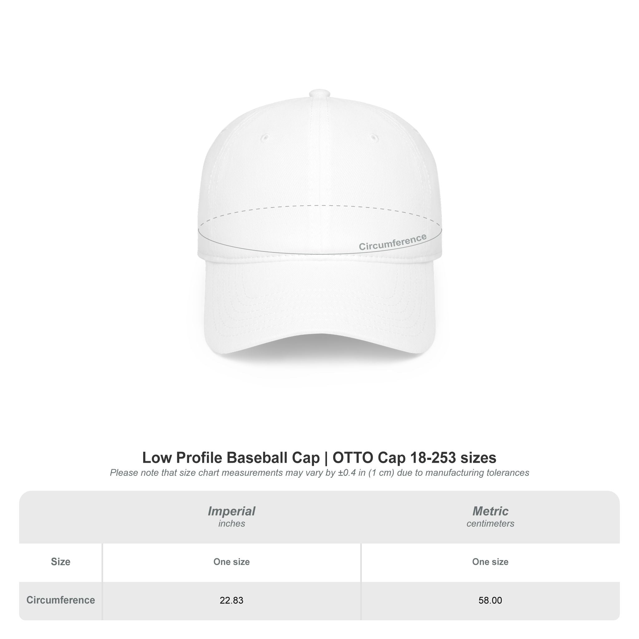 Cartoon Skull Low Profile Baseball Cap