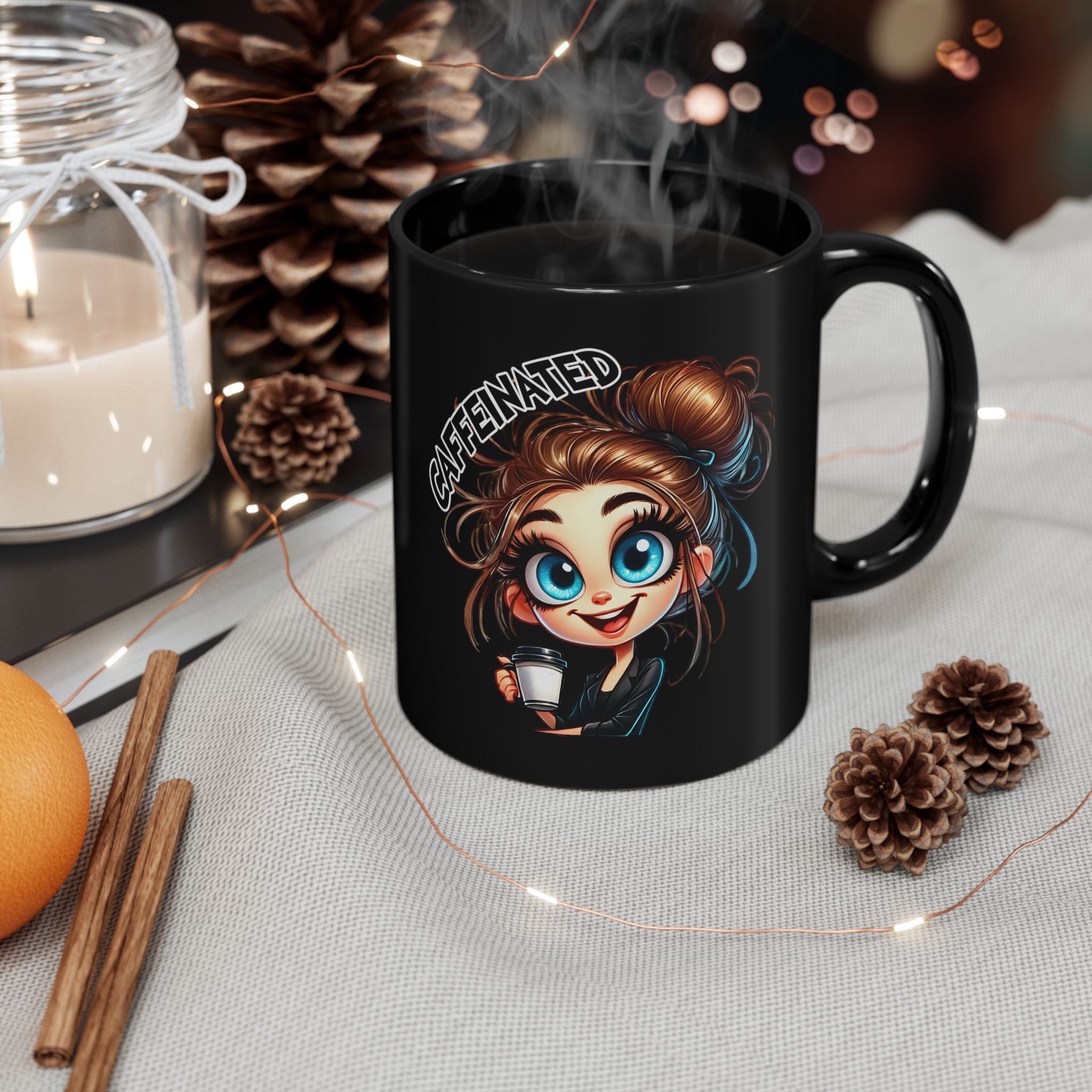 Sarcastic Coffee Grumpy Black Mug (11oz)
