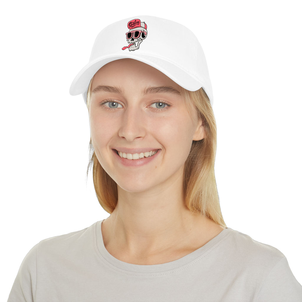 Cartoon Skull Low Profile Baseball Cap