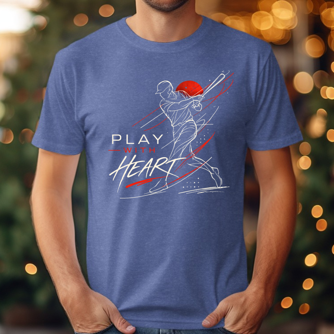 Baseball Play with Heart Tee
