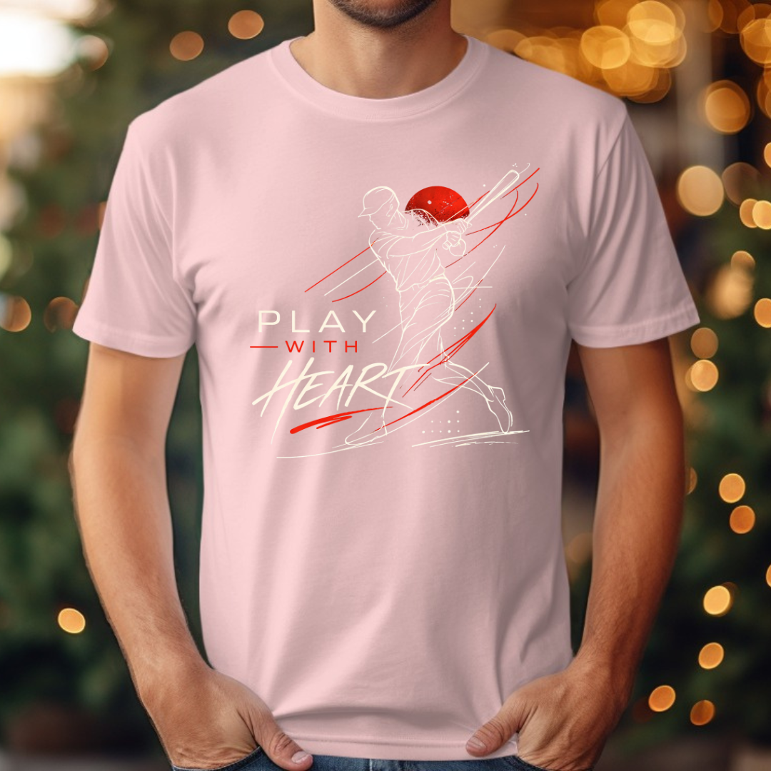 Baseball Play with Heart Tee