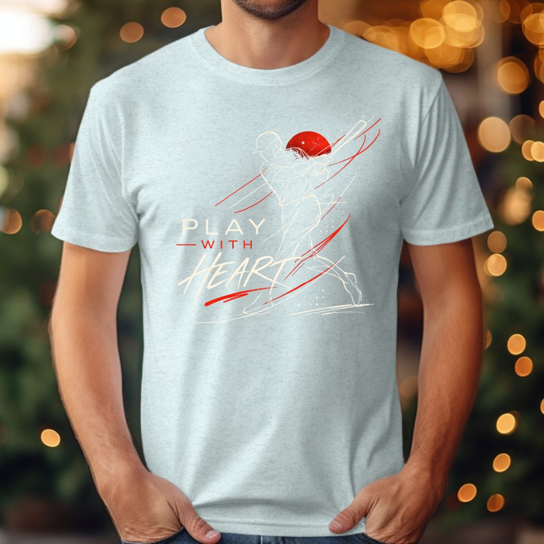 Baseball Play with Heart Tee