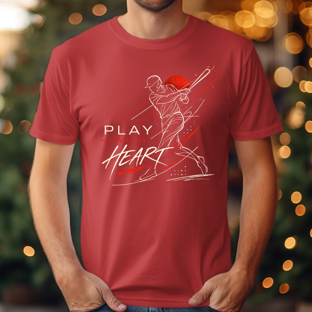 Baseball Play with Heart Tee