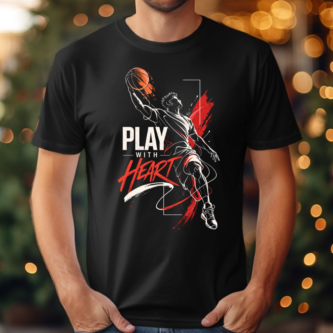 Basketball Play With Heart Tee