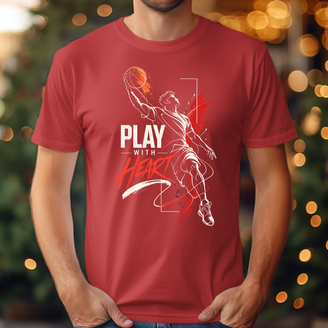 Basketball Play With Heart Tee