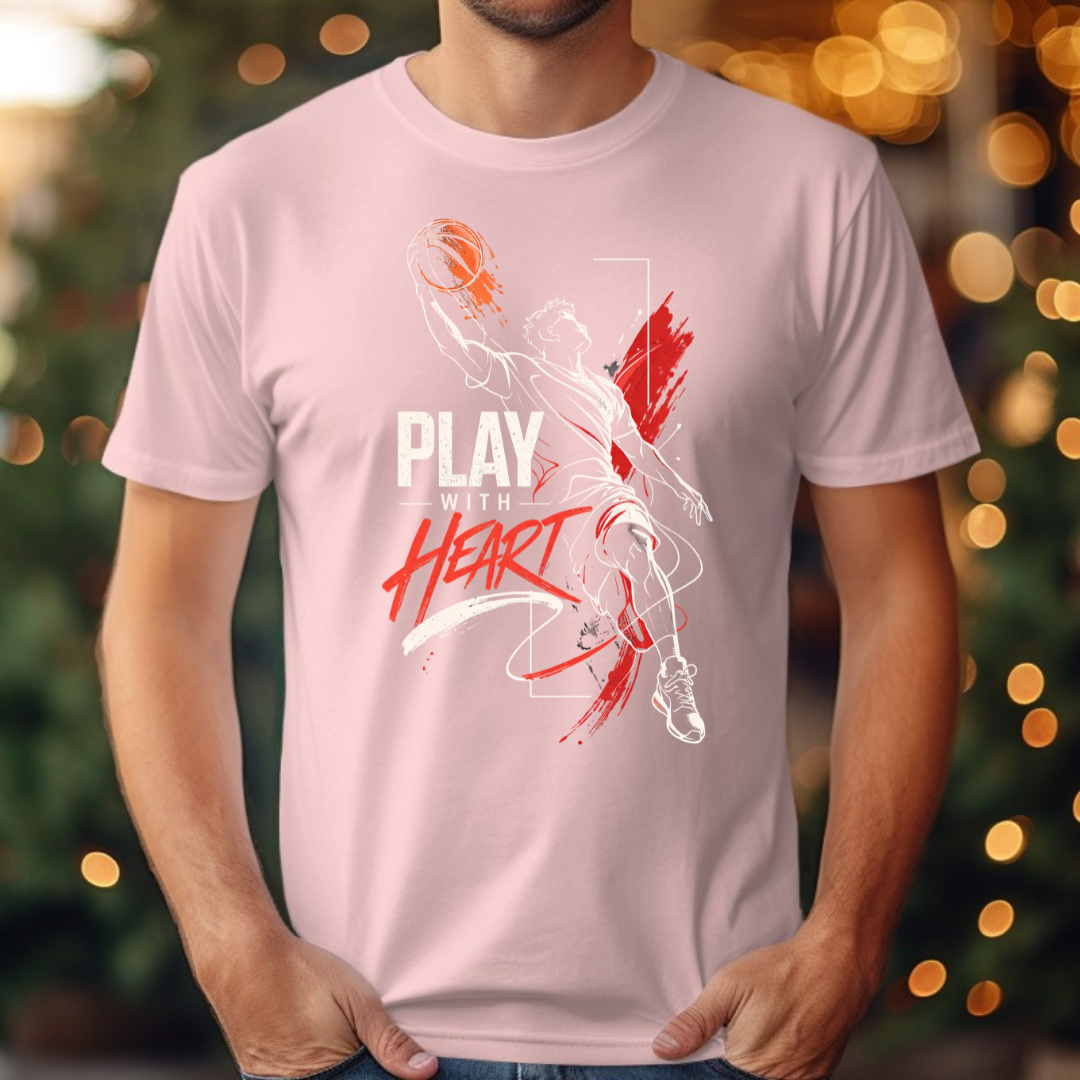 Basketball Play With Heart Tee