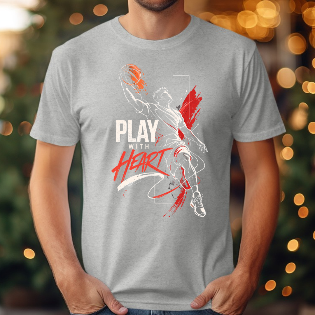 Basketball Play With Heart Tee
