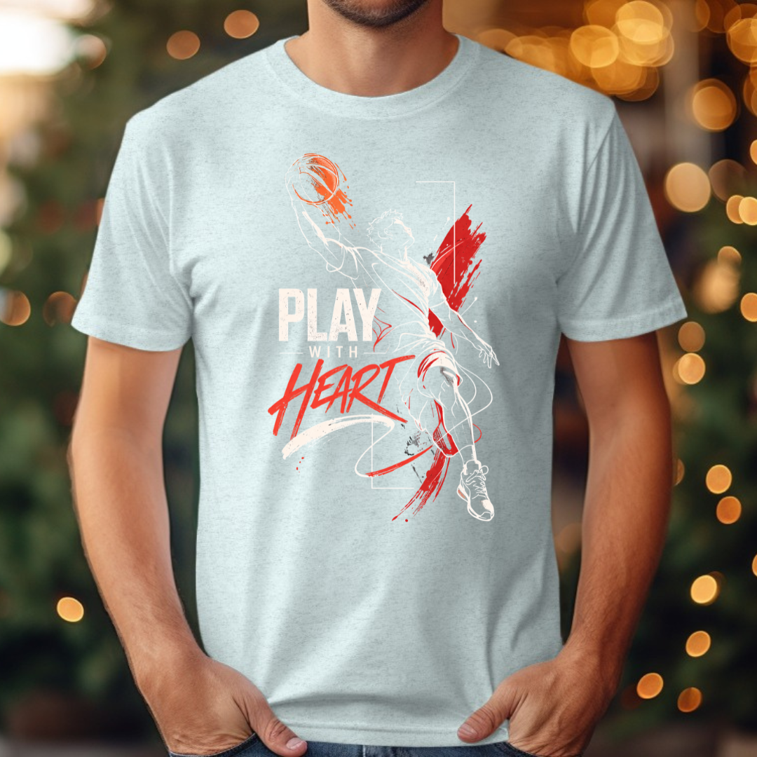 Basketball Play With Heart Tee