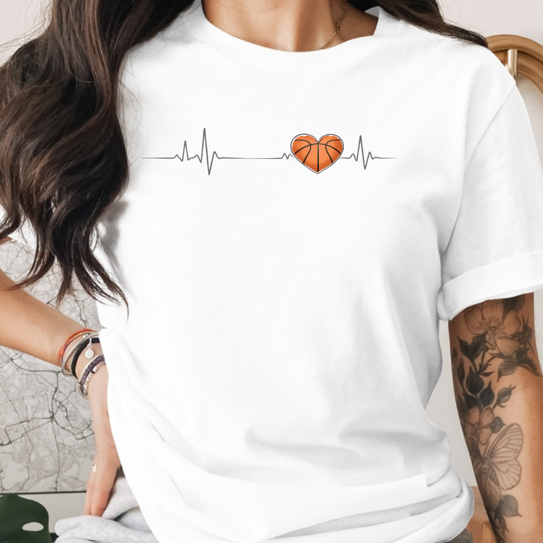 Basketball Heartbeat Tee