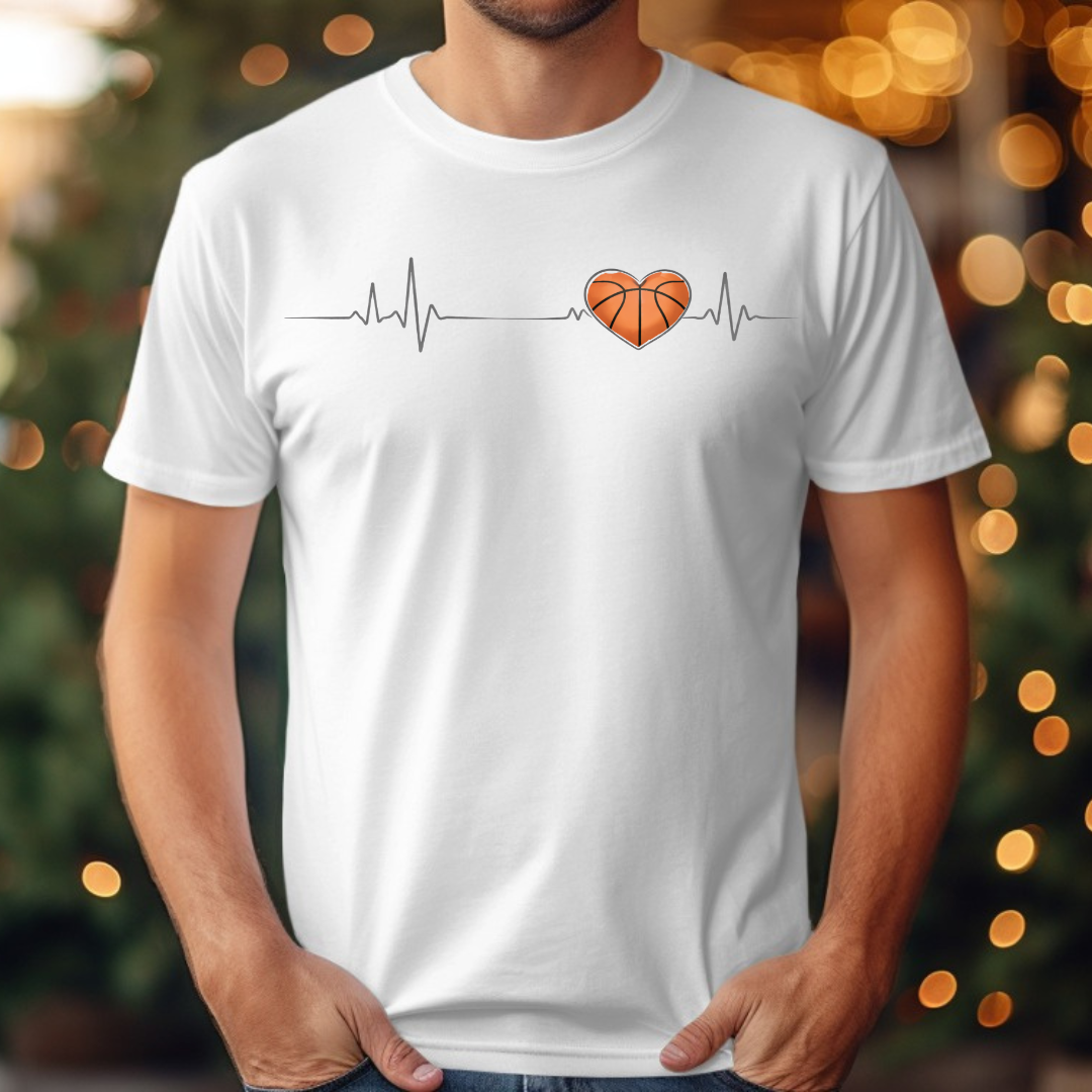 Basketball Heartbeat Tee