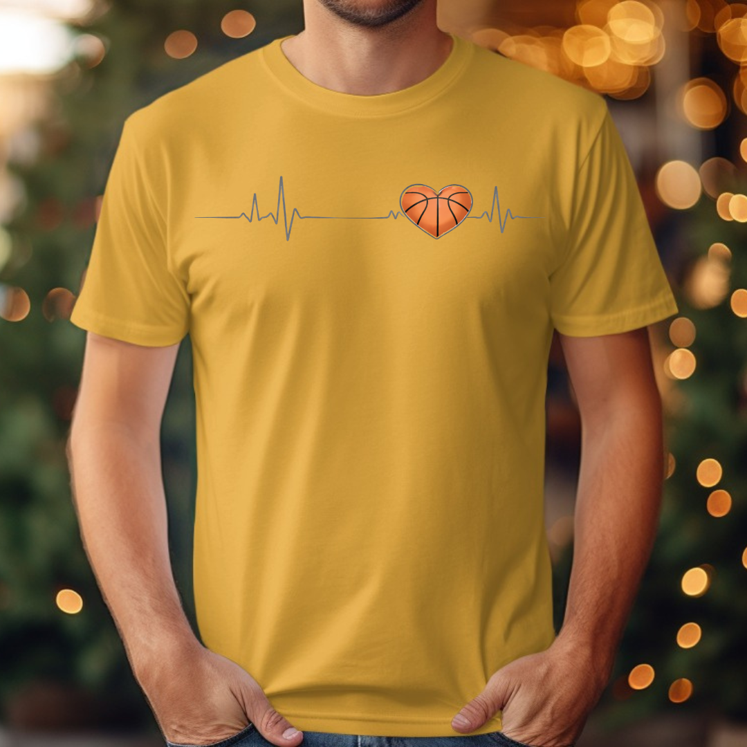 Basketball Heartbeat Tee