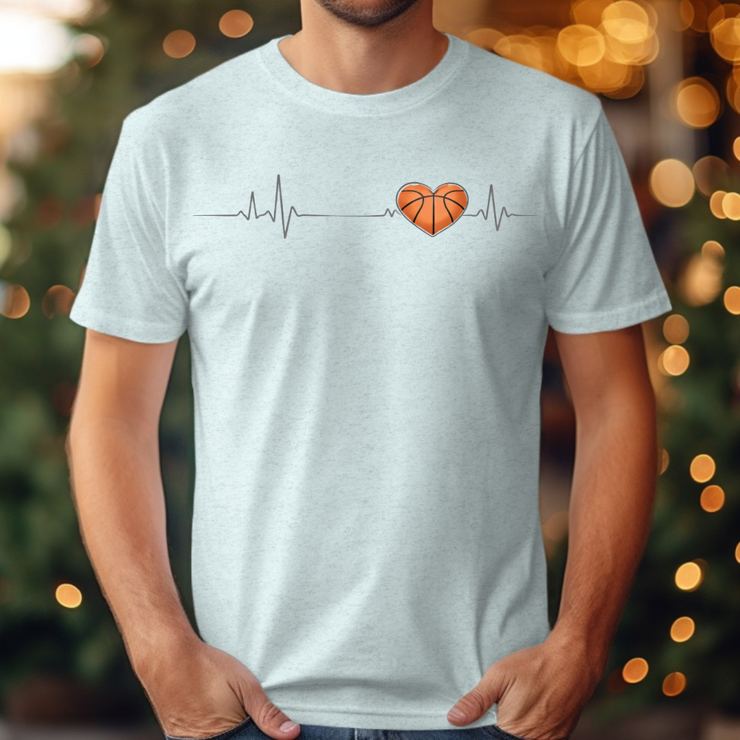 Basketball Heartbeat Tee
