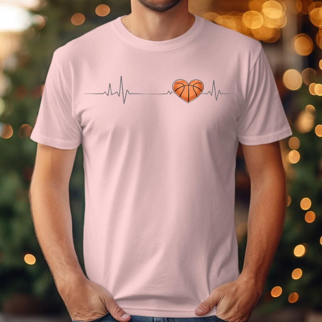 Basketball Heartbeat Tee