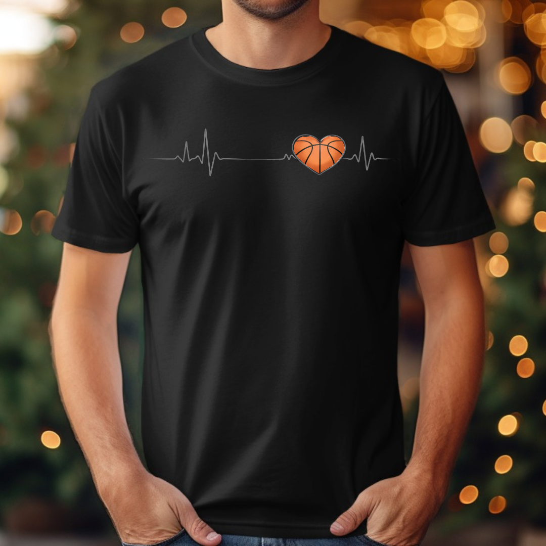 Basketball Heartbeat Tee