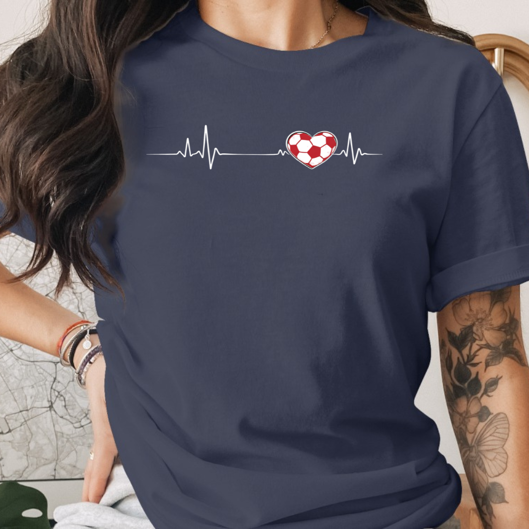Soccer Heart 2 Tee