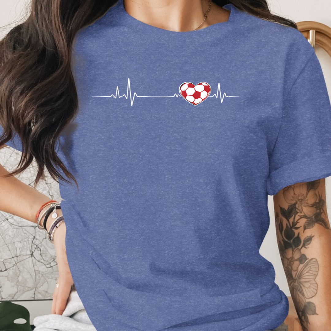 Soccer Heart 2 Tee