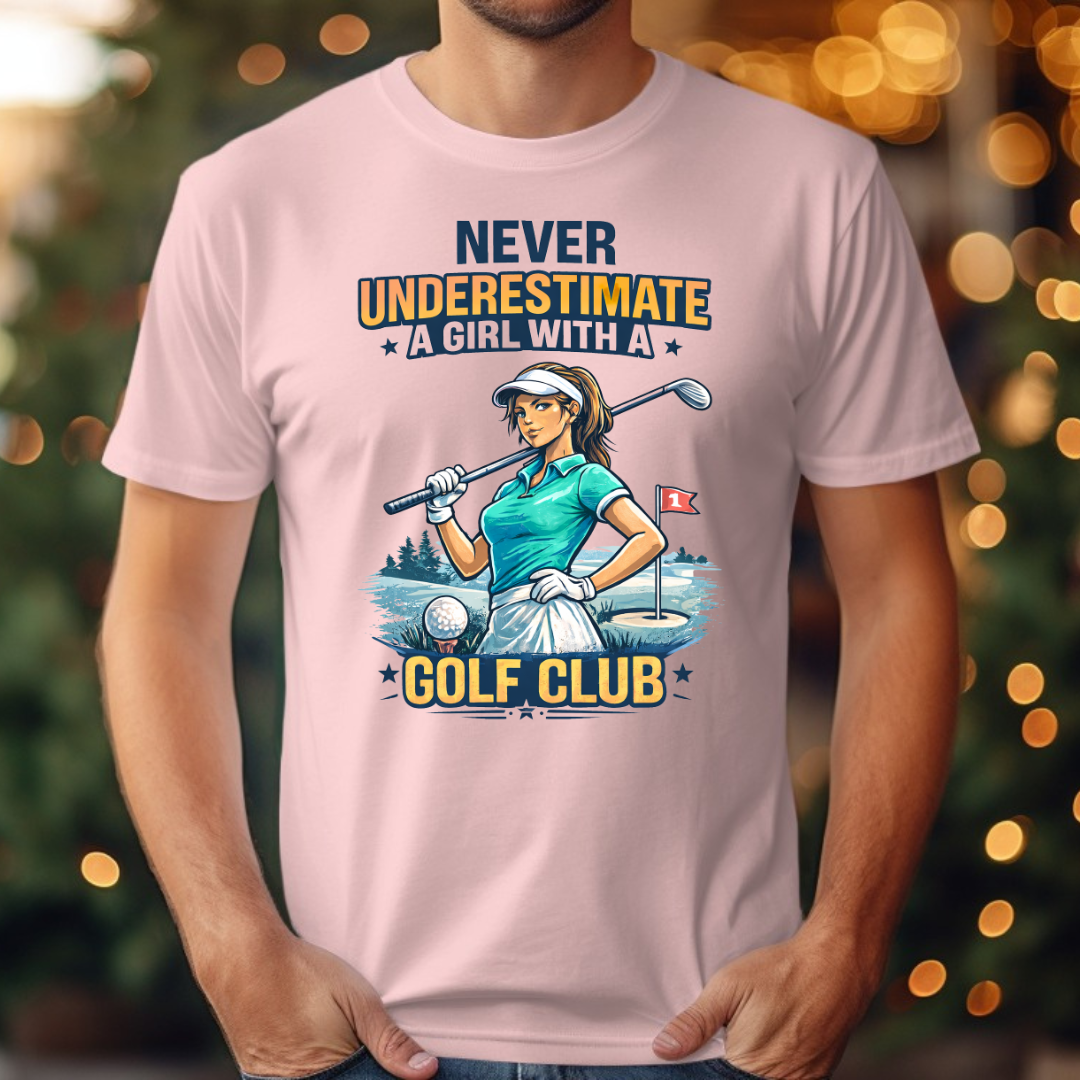 Design Golf  Never Underestimate a Girl with Golf 2 Tee