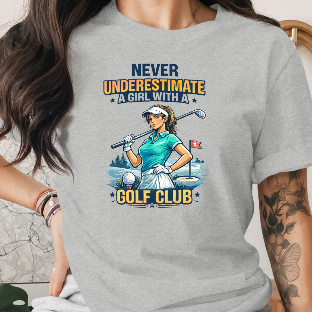 Design Golf  Never Underestimate a Girl with Golf 2 Tee