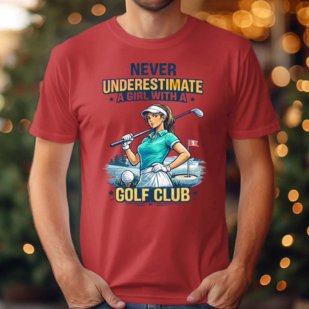 Design Golf  Never Underestimate a Girl with Golf 2 Tee