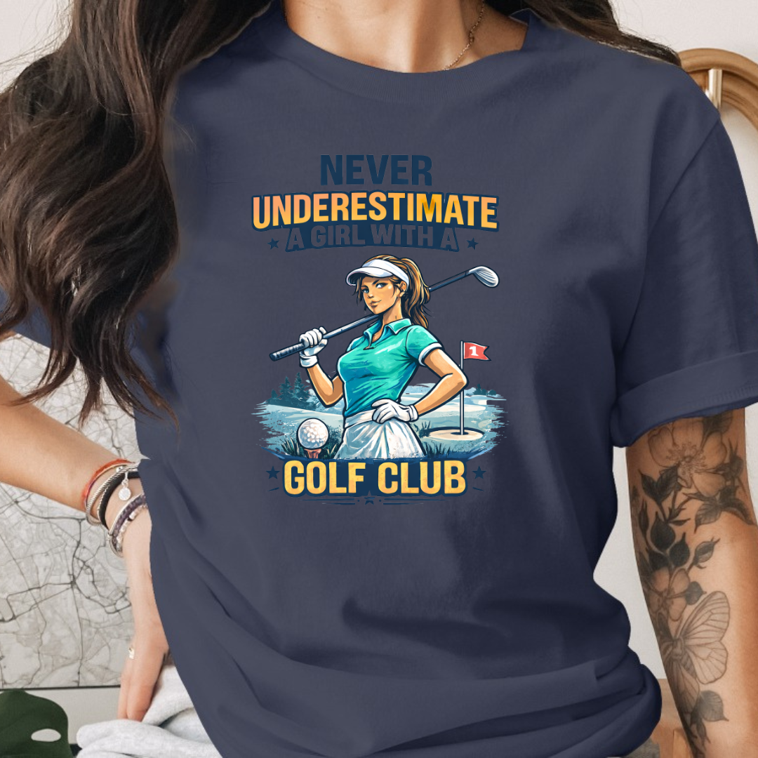 Design Golf  Never Underestimate a Girl with Golf 2 Tee