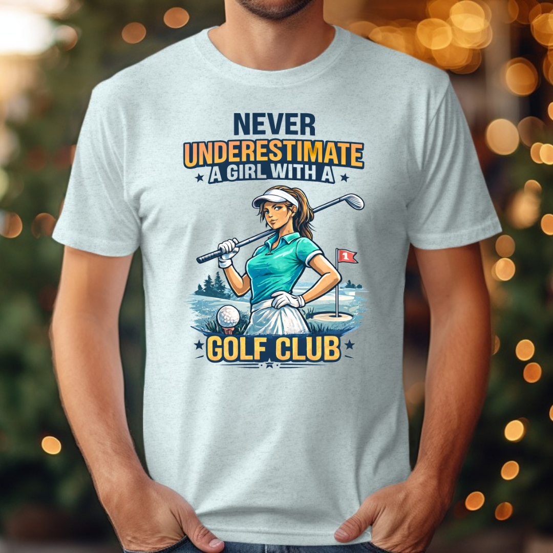 Design Golf  Never Underestimate a Girl with Golf 2 Tee
