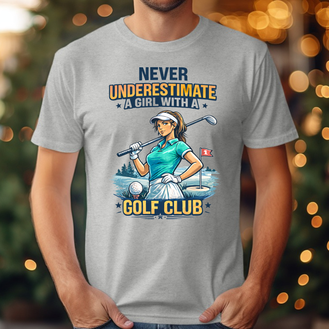Design Golf  Never Underestimate a Girl with Golf 2 Tee