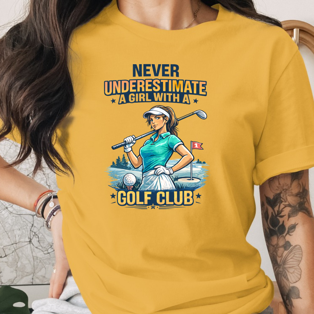 Design Golf  Never Underestimate a Girl with Golf 2 Tee