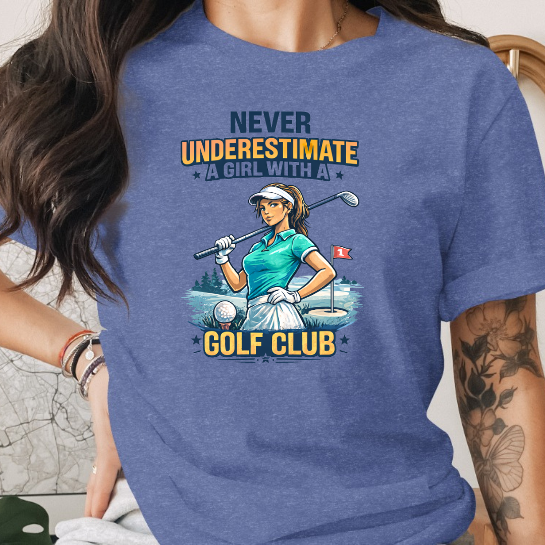 Design Golf  Never Underestimate a Girl with Golf 2 Tee