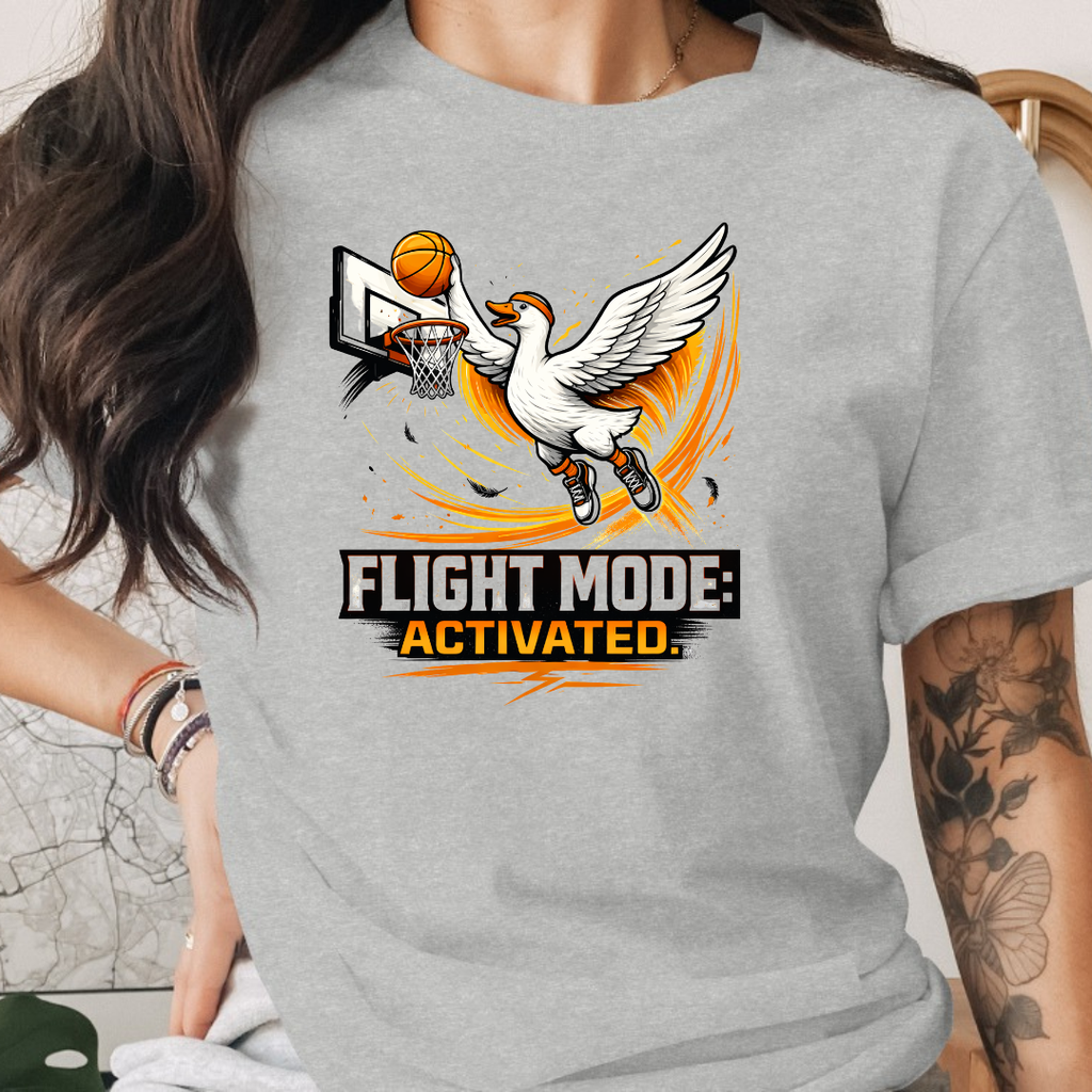 Basketball Flight Mode Activated Tee