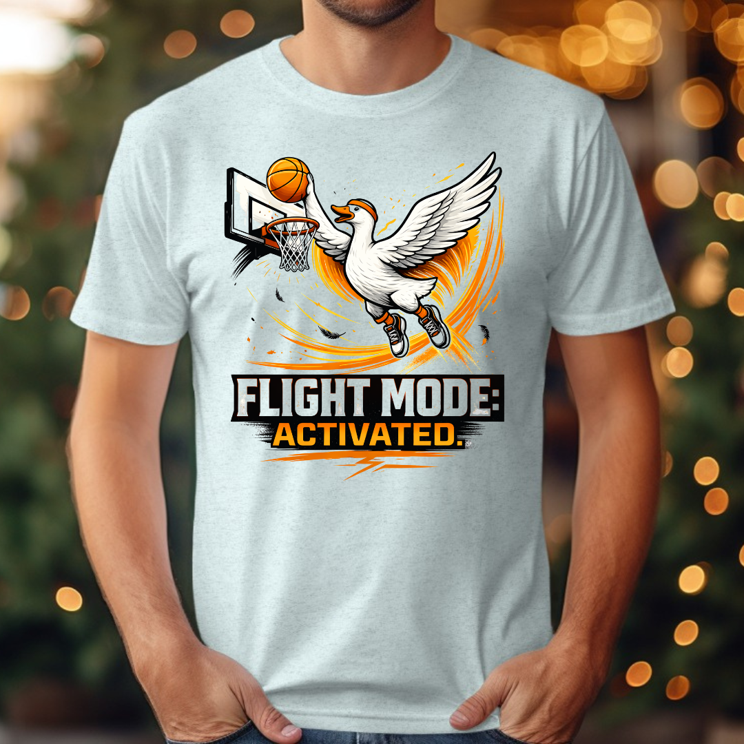 Basketball Flight Mode Activated Tee