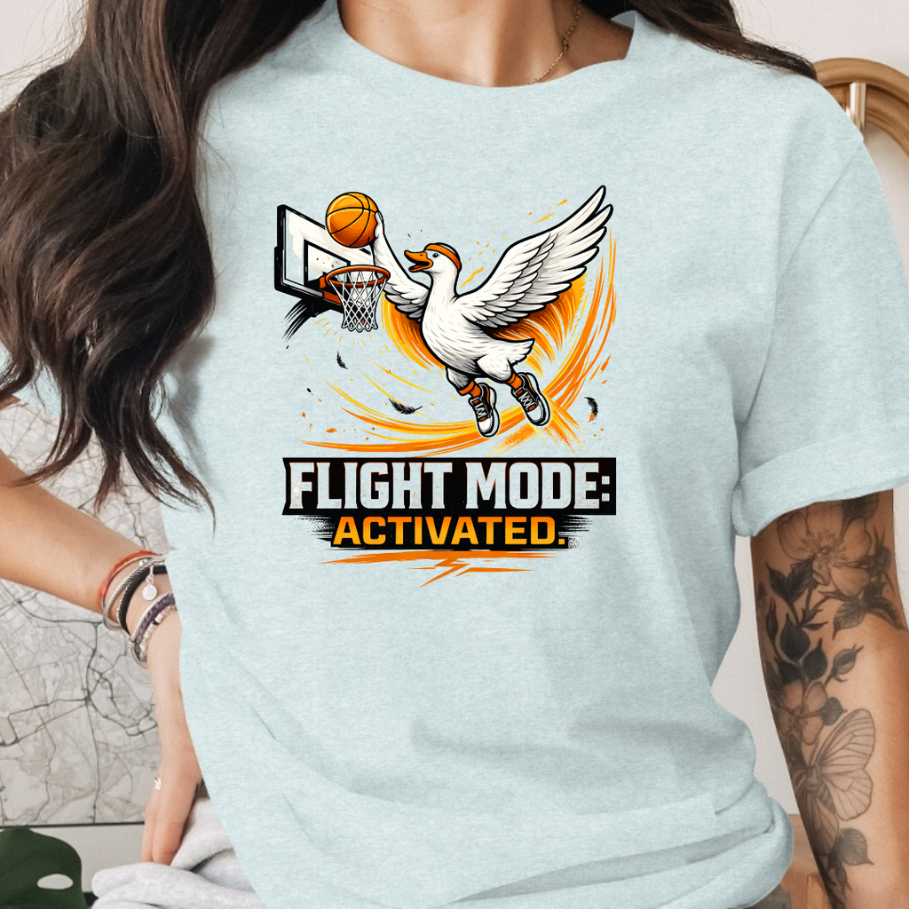Basketball Flight Mode Activated Tee