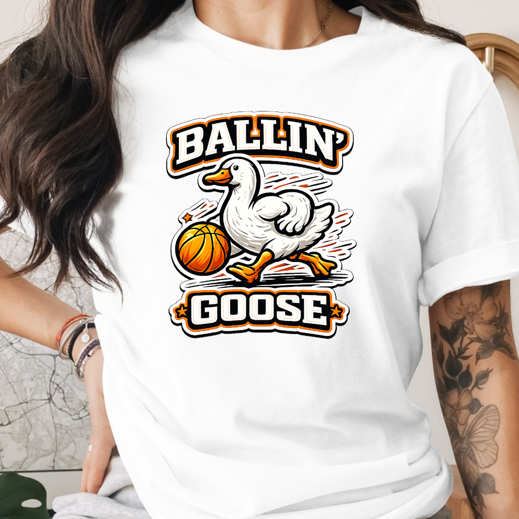 Basketball Ballin Goose Tee