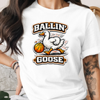 Basketball Ballin Goose Tee