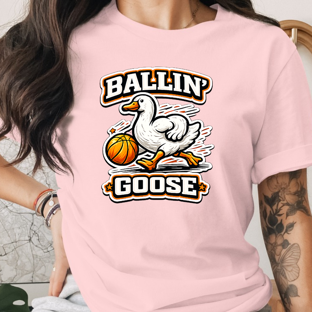 Basketball Ballin Goose Tee
