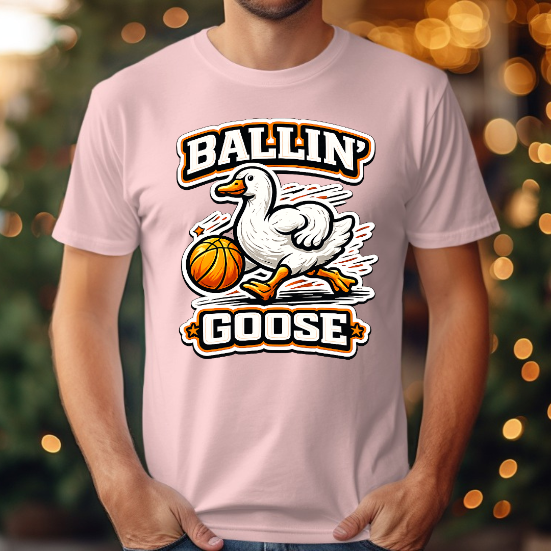 Basketball Ballin Goose Tee