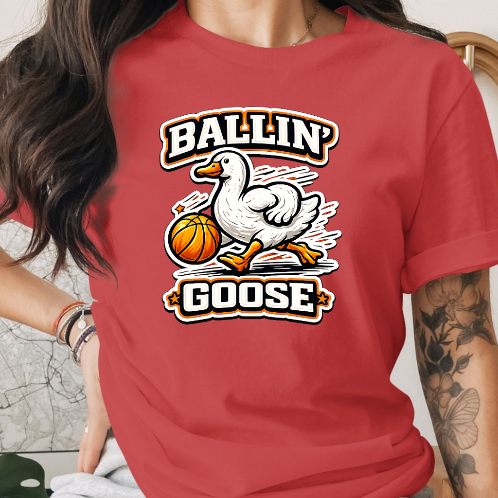 Basketball Ballin Goose Tee