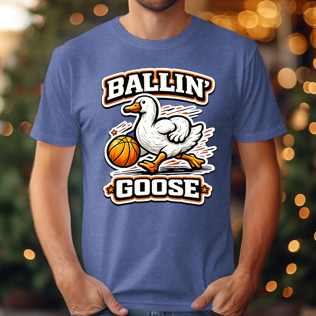 Basketball Ballin Goose Tee