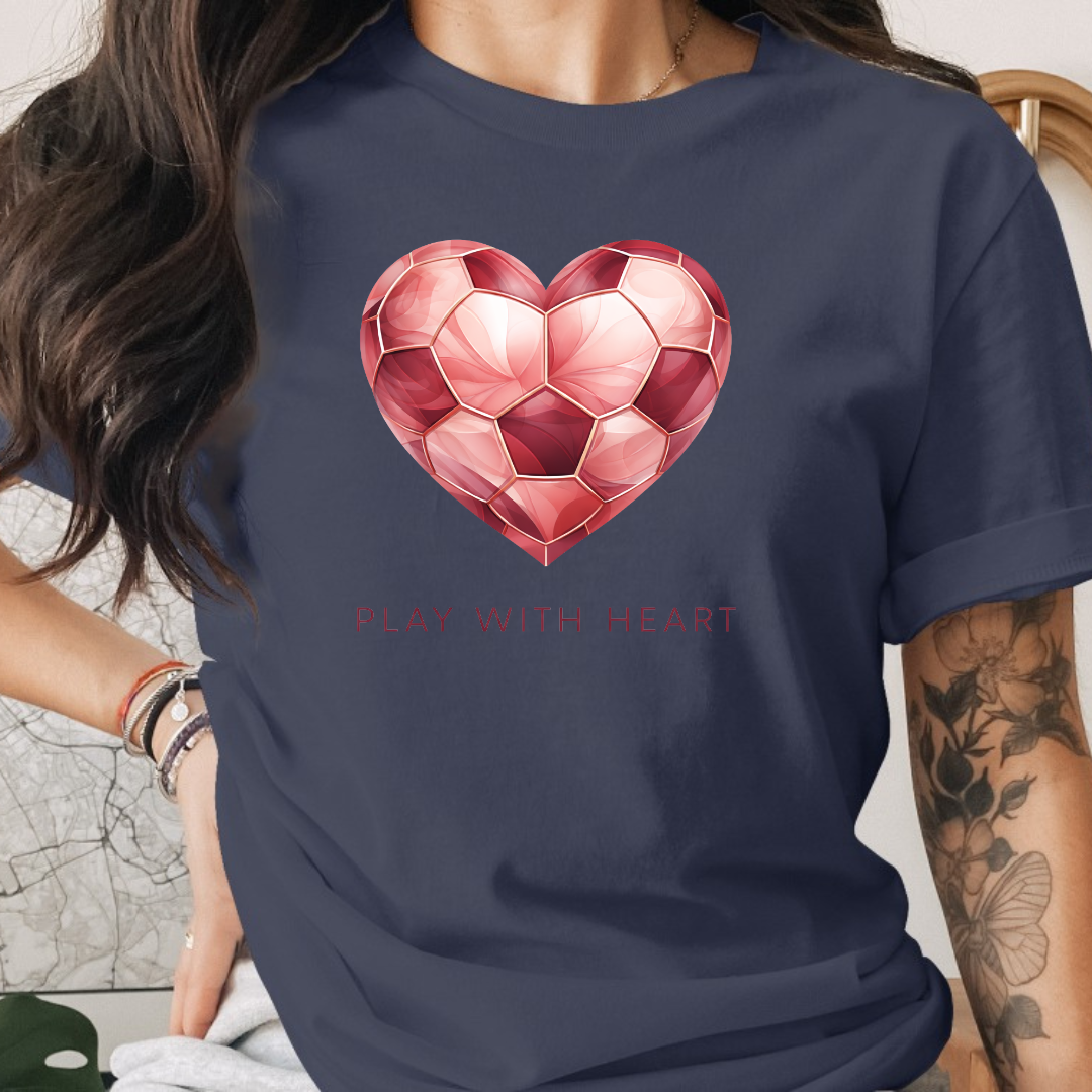 Soccer Play With Heart Tee