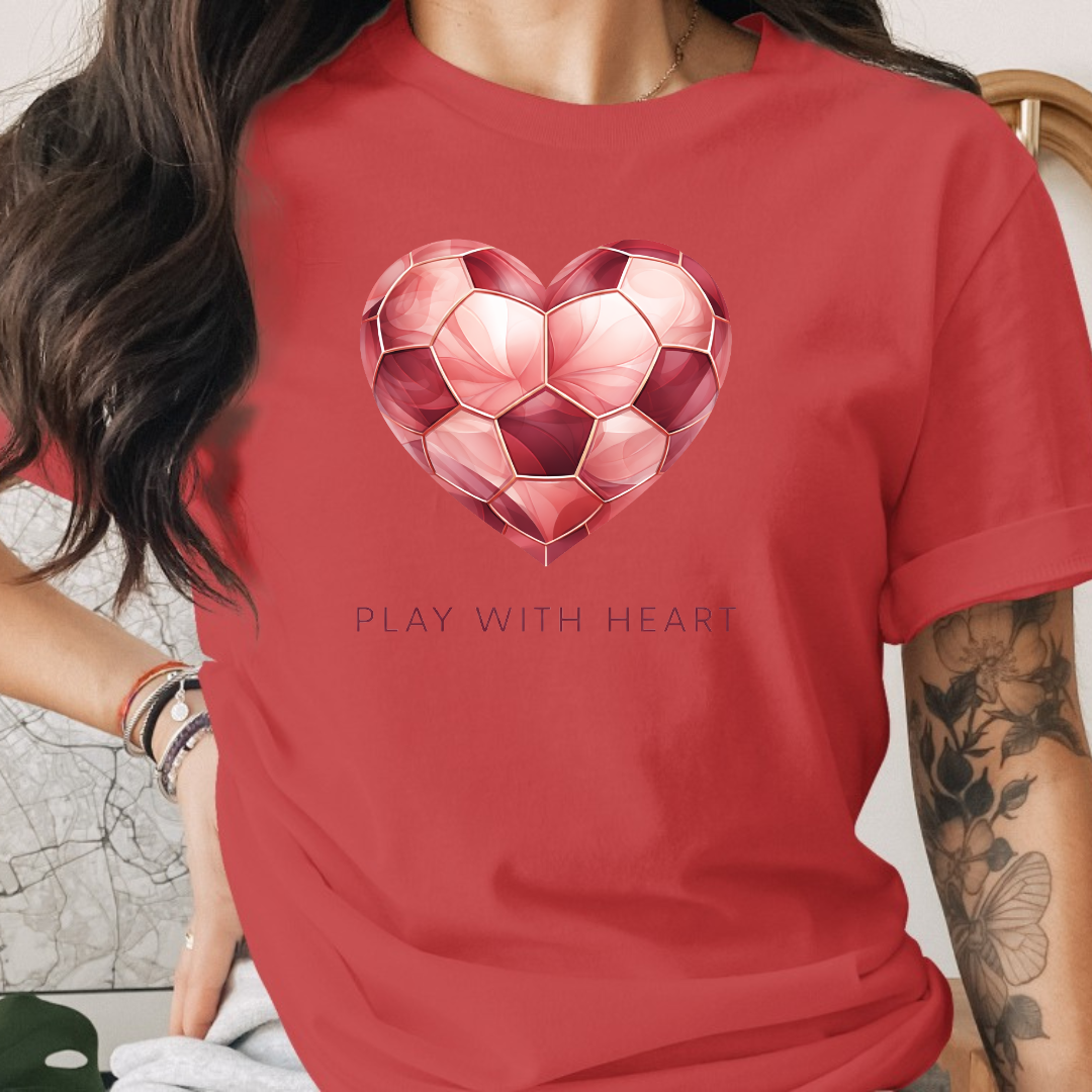 Soccer Play With Heart Tee