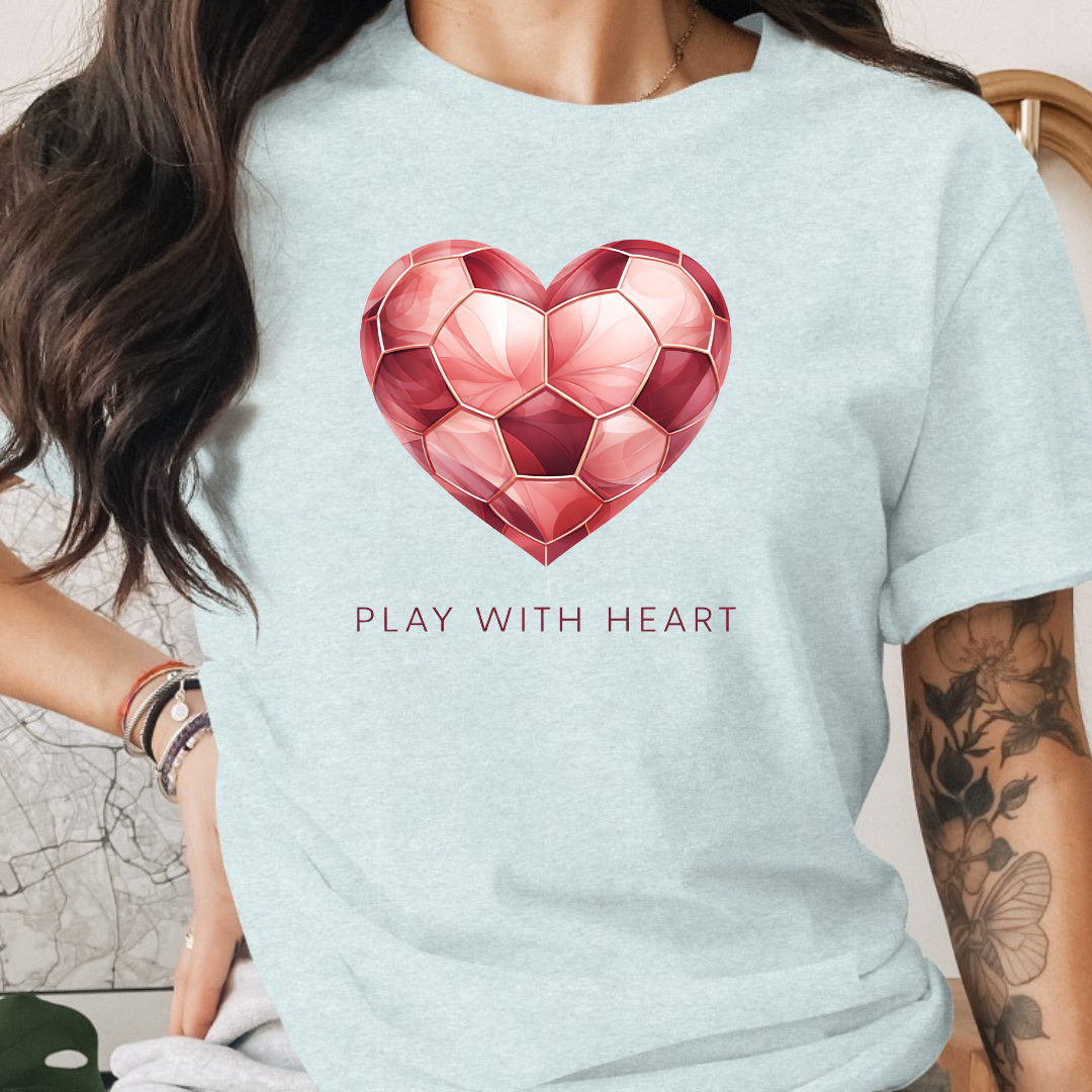 Soccer Play With Heart Tee