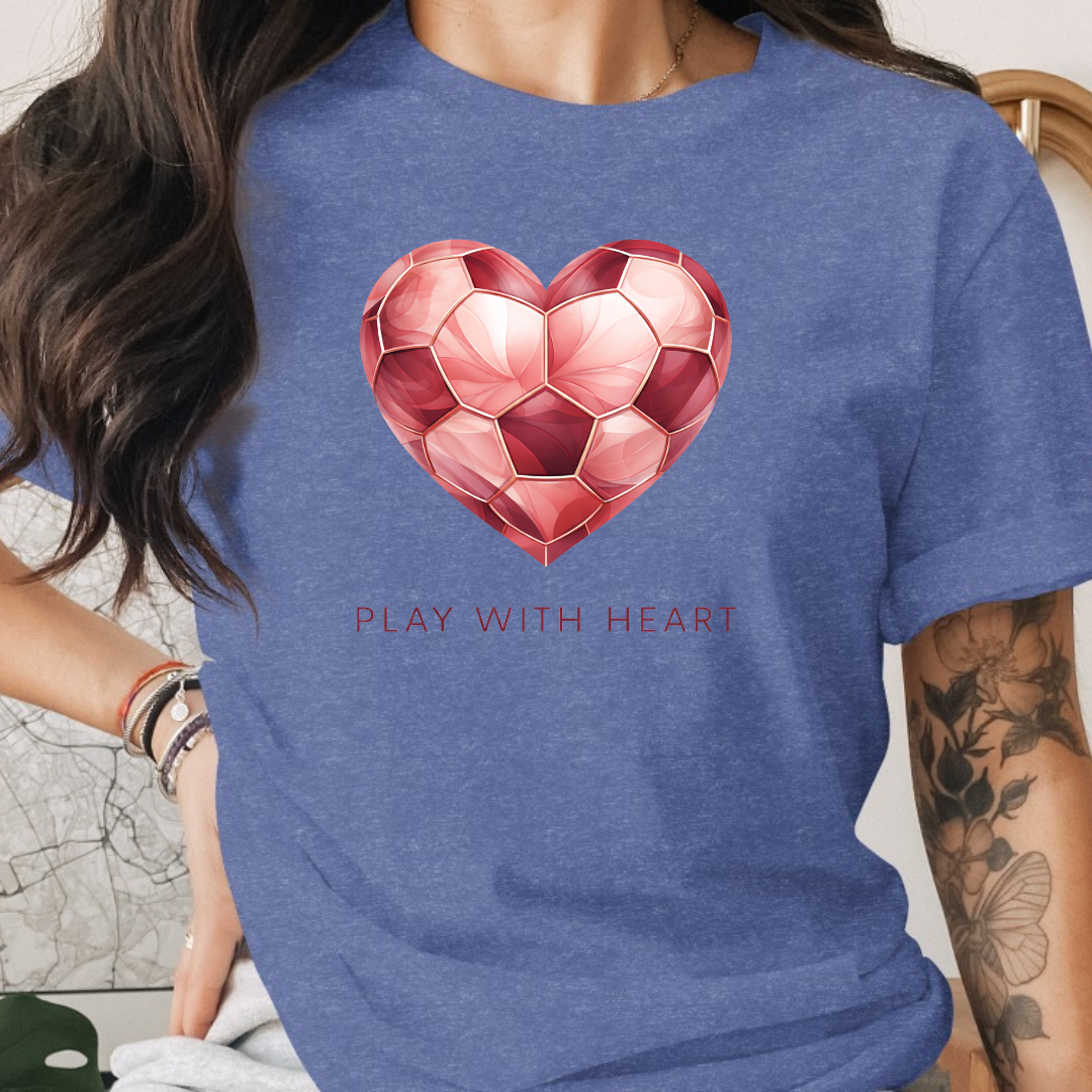 Soccer Play With Heart Tee