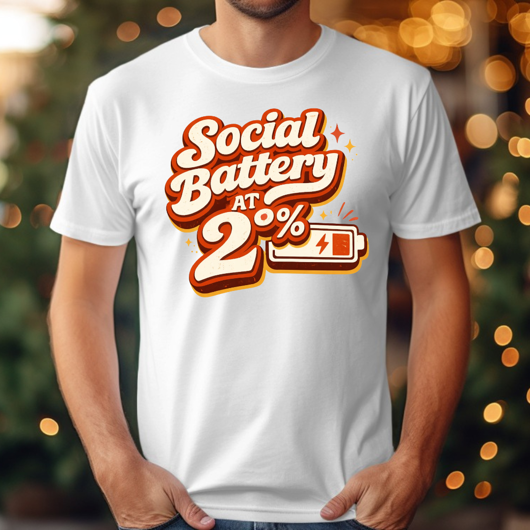 Social Battery At 2% Tee
