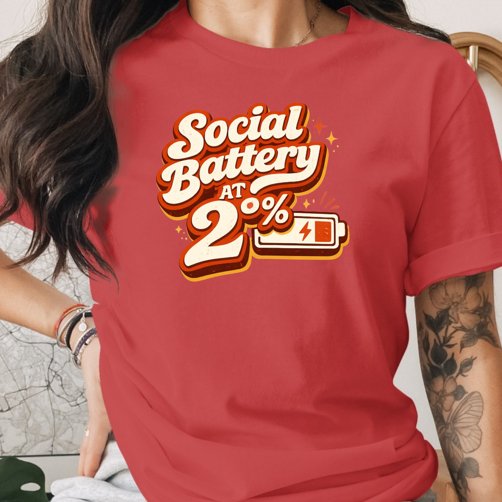 Social Battery At 2% Tee