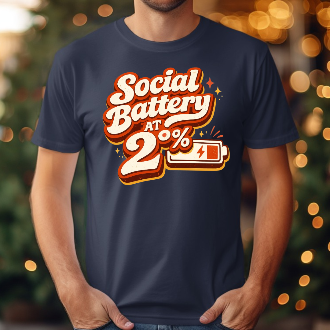 Social Battery At 2% Tee
