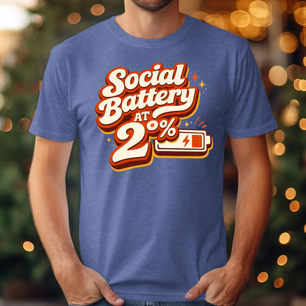Social Battery At 2% Tee