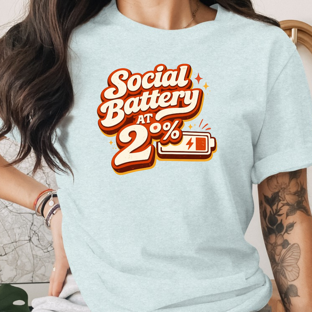 Social Battery At 2% Tee