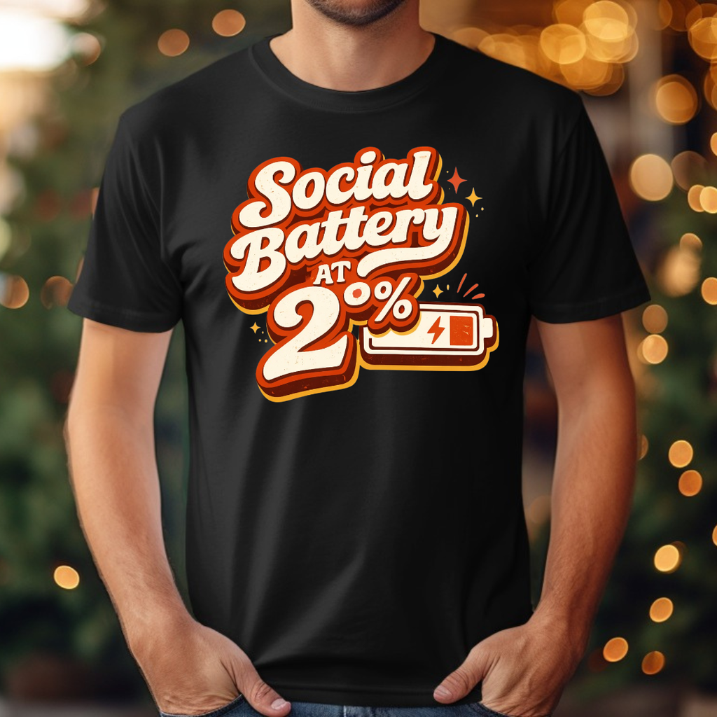 Social Battery At 2% Tee