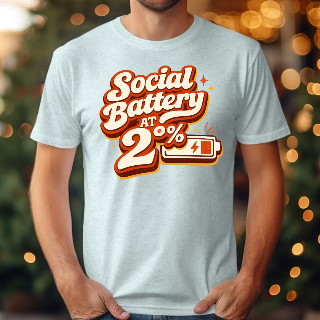 Social Battery At 2% Tee