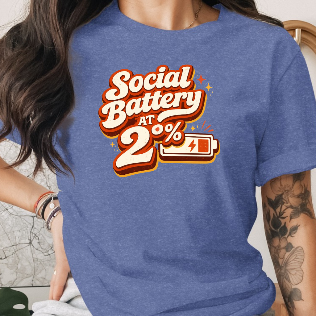 Social Battery At 2% Tee
