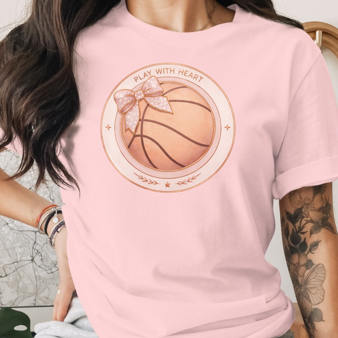 Basketball Play With Heart Tee